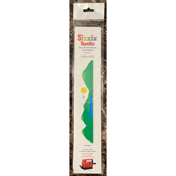 Sizzix Sizzlits Decorative Strips Mountains Die by heather Lancaster 38-9720 - Picture 1 of 2